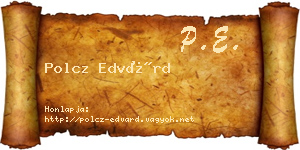 Polcz Edvárd névjegykártya
